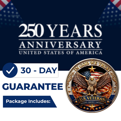 🔥Last Day 80% OFF🔥 250 Years of Freedom Veteran Tribute Coin-CU