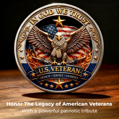 🔥Last Day 80% OFF🔥 250 Years of Freedom Veteran Tribute Coin-CU