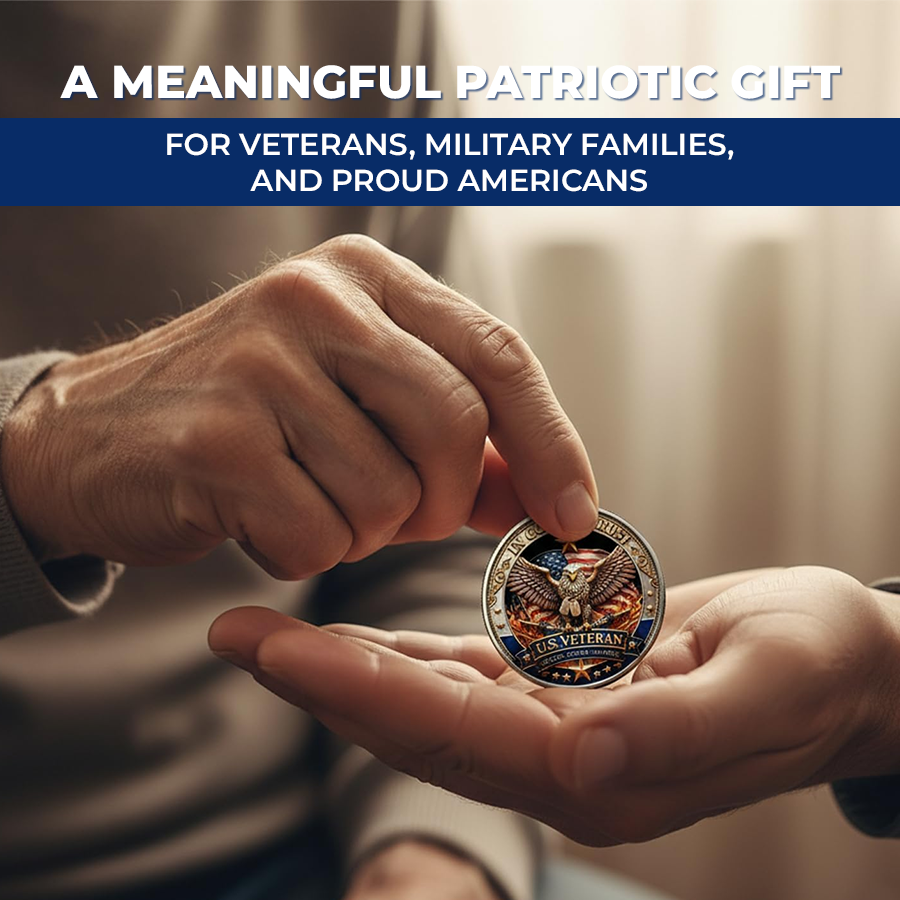 🔥Last Day 80% OFF🔥 250 Years of Freedom Veteran Tribute Coin-CU