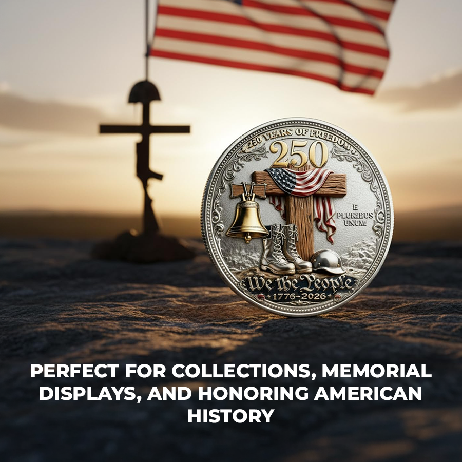 🔥Last Day 80% OFF🔥 250 Years of Freedom Veteran Tribute Coin-CU