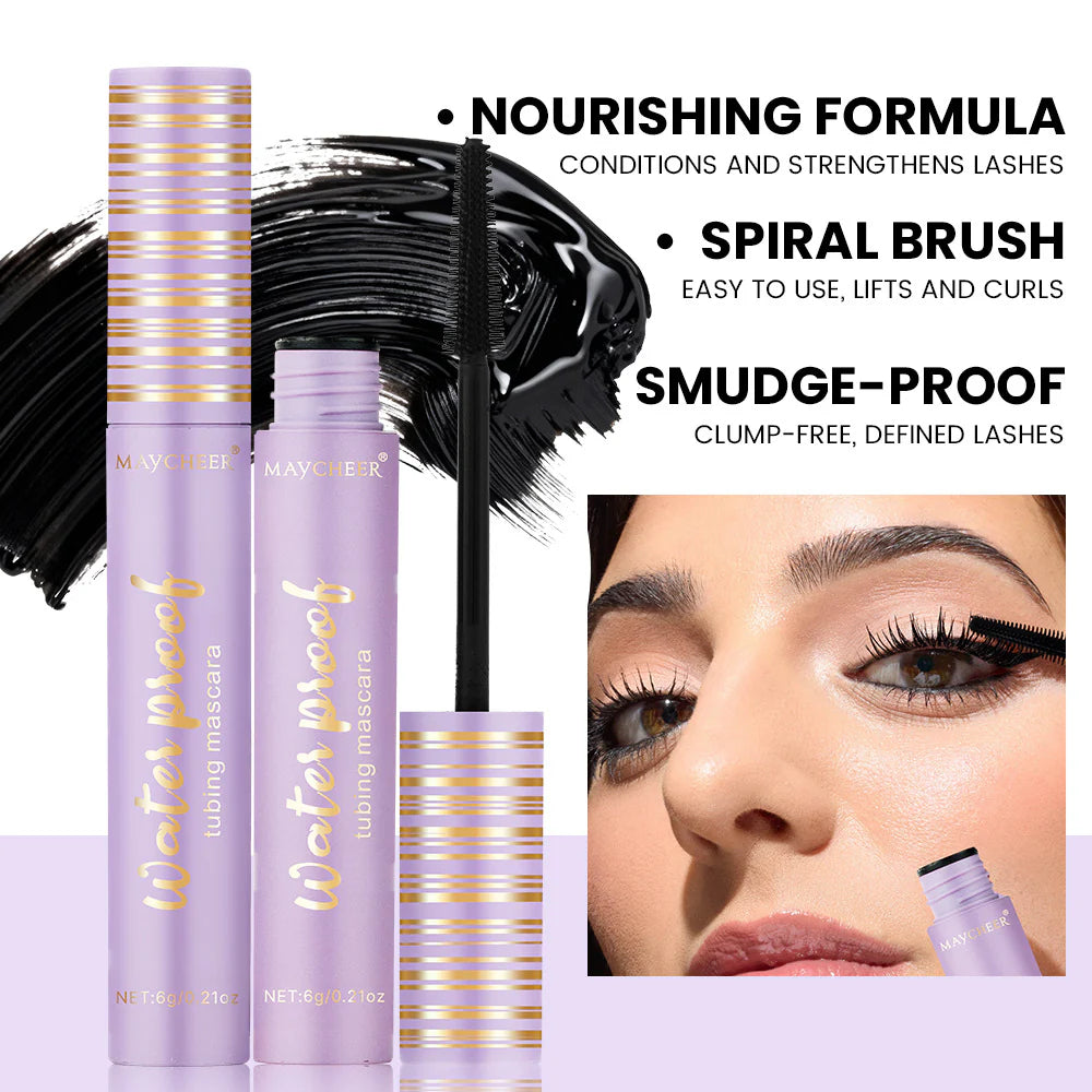 【 💖Final 3 hours 72% OFF】🌺 24H Waterproof Volumizing Tubing Mascara,Long-Lasting Thick & Defined Lashes-CU