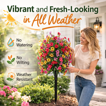 💐No-Fade Outdoor Hanging Flowers🌸☀️– Effortless Beauty-CU