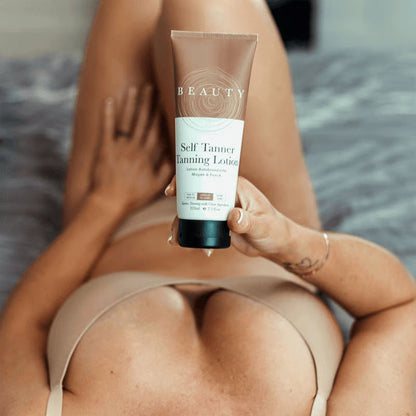 🌞 Get the Ultimate Sunless Glow✨ Beauty by Earth Self Tanner Lotion – For a Natural, Streak-Free Tan-CU