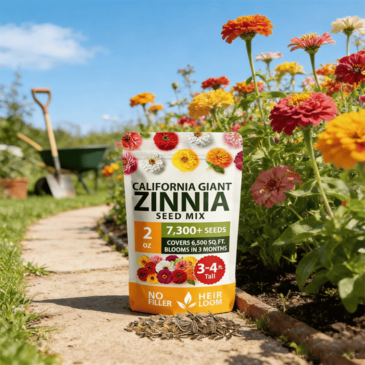 🔥Zinnia Seeds - Pure Seeds - No Filler - Heirloom Flower Seeds