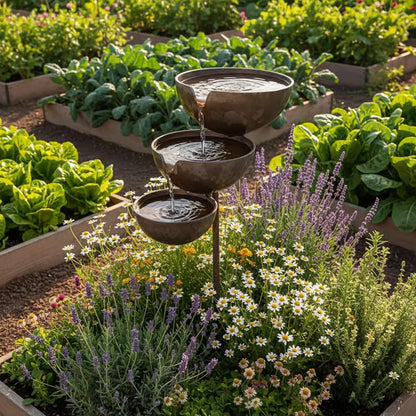 🔥Hot Sale🔥Bring Life Back To Your Garden – Rain Catcher Bird Bath 🌿🐦-CU