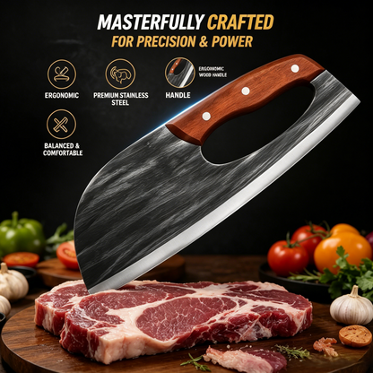 🔥LAST DAY 67% OFF🔥 Premium Hand-Forged Chef's Knife & Cleaver Set-CU