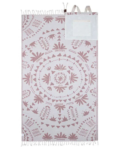 🏖️ 2026 HOT SALE |🌿 Eco-Friendly 2-in-1 Organic Cotton Beach Towel Bag™ | Sustainable Summer Essential 🌊-CU