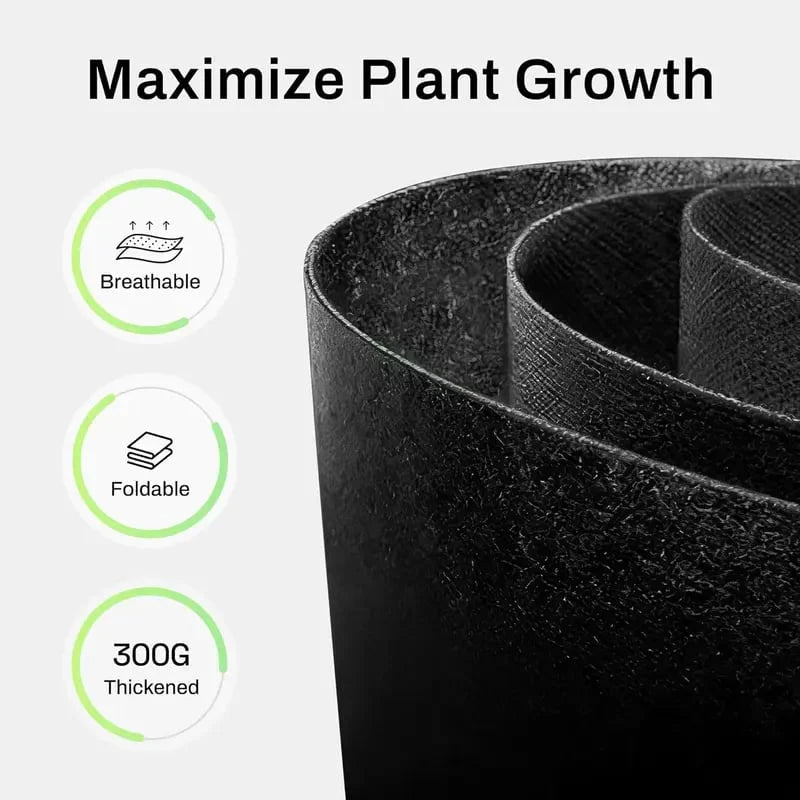 🌱 Heavy Duty Grow Bags – Aeration Fabric Pots with Handles for Vegetables, Flowers & Fruits 🪴-CU