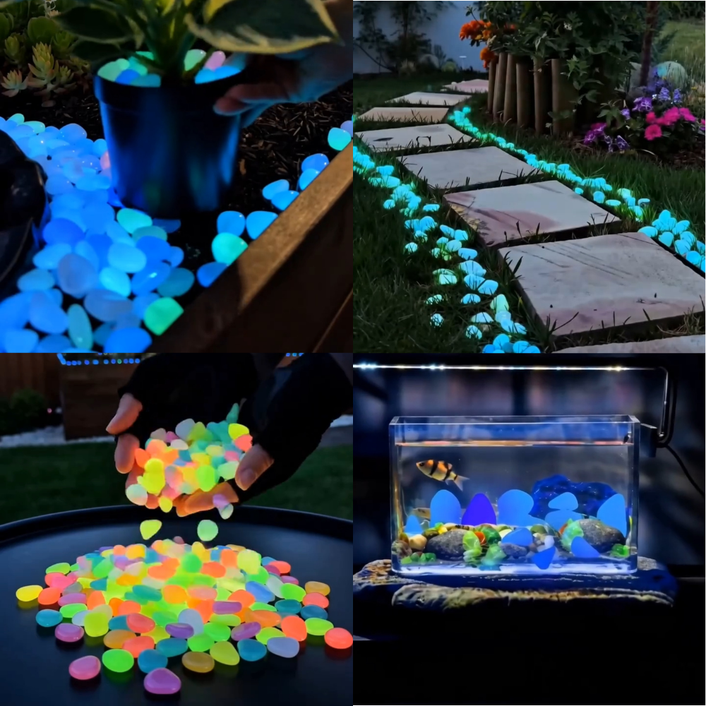 💥LAST DAY SALE 50%OFF💥🌈Colorful Glow-in-the-Dark Garden Stones-CU