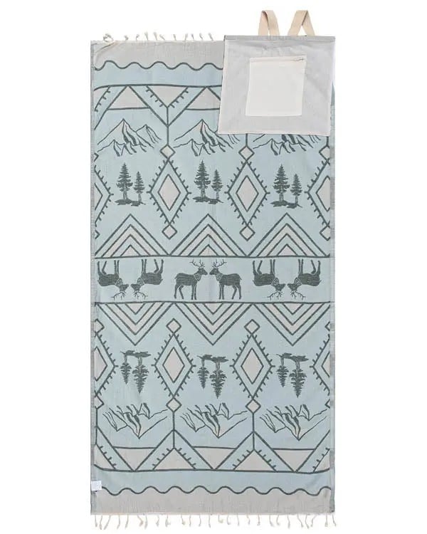 🏖️ 2026 HOT SALE |🌿 Eco-Friendly 2-in-1 Organic Cotton Beach Towel Bag™ | Sustainable Summer Essential 🌊-CU