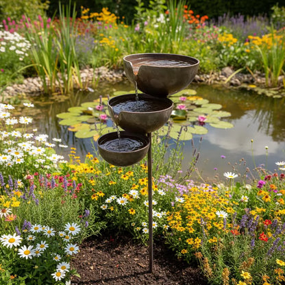 🔥Hot Sale🔥Bring Life Back To Your Garden – Rain Catcher Bird Bath 🌿🐦-CU