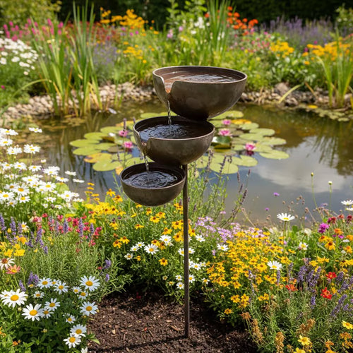 🔥Hot Sale🔥Bring Life Back To Your Garden – Rain Catcher Bird Bath 🌿🐦-CU