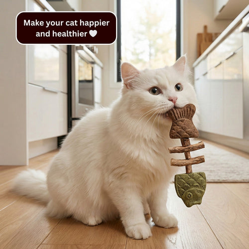 🐱 Catnip & Silvervine Chew Sticks – Natural Dental & Stress Relief for Cats-CU