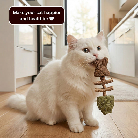 🐱 Catnip & Silvervine Chew Sticks – Natural Dental & Stress Relief for Cats-CU