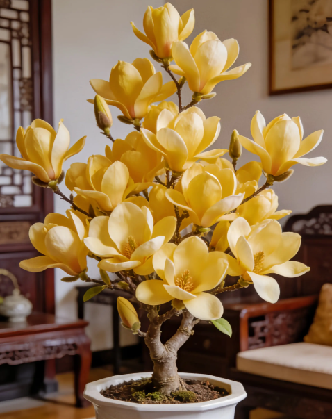 Magnolia liliiflora (Purple Orchids) Bulbs 🌸 Flowers Hide the Leaves, Fragrance Fills the Air-CU