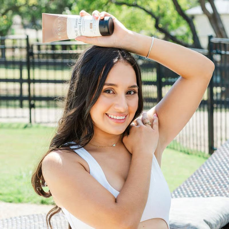 🌞 Get the Ultimate Sunless Glow✨ Beauty by Earth Self Tanner Lotion – For a Natural, Streak-Free Tan-CU