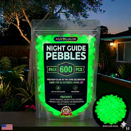 💥LAST DAY SALE 50%OFF💥🌈Colorful Glow-in-the-Dark Garden Stones-CU