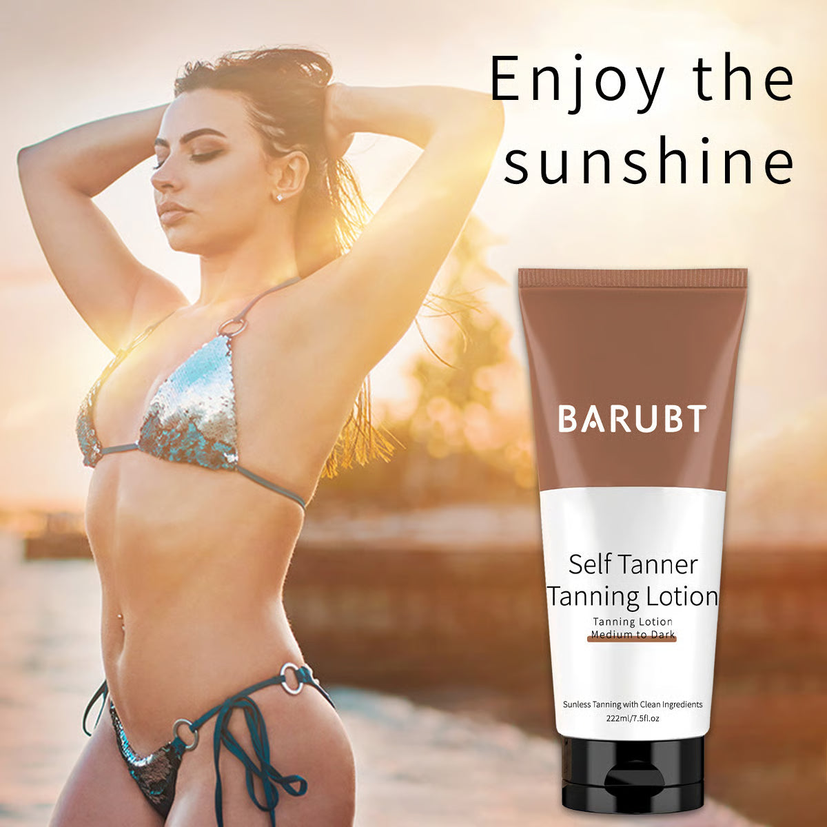 🌞 Get the Ultimate Sunless Glow✨ Beauty by Earth Self Tanner Lotion – For a Natural, Streak-Free Tan-CU