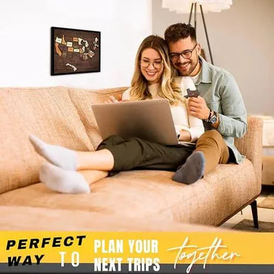 🔥Last Day 55% OFF -🇺🇸 Wooden USA Travel Map Puzzle🧩A Stylish Way to Track Your Journey-CU
