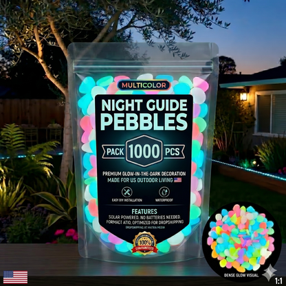 💥LAST DAY SALE 50%OFF💥🌈Colorful Glow-in-the-Dark Garden Stones-CU