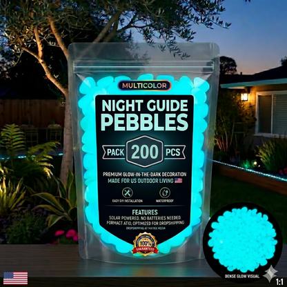 💥LAST DAY SALE 50%OFF💥🌈Colorful Glow-in-the-Dark Garden Stones-CU