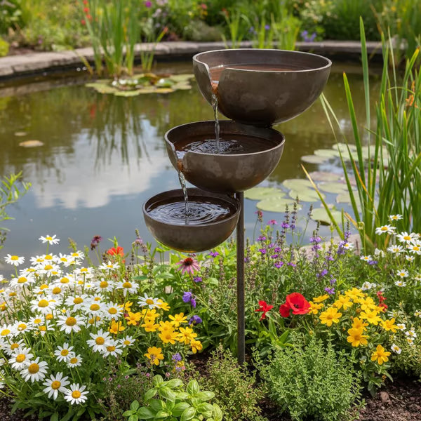 🔥Hot Sale🔥Bring Life Back To Your Garden – Rain Catcher Bird Bath 🌿🐦-CU