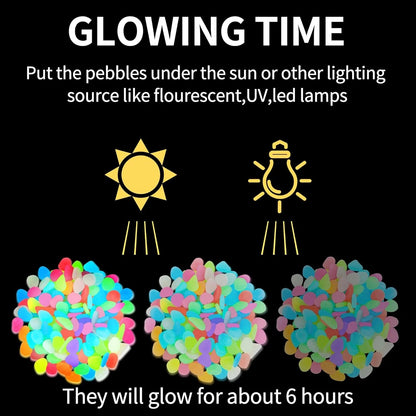 💥LAST DAY SALE 50%OFF💥🌈Colorful Glow-in-the-Dark Garden Stones-CU