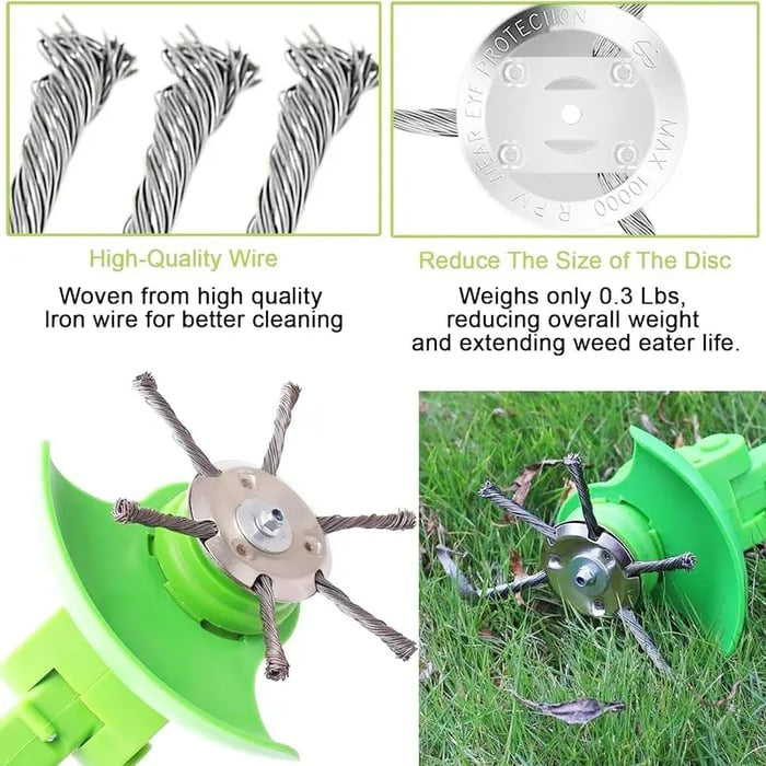 🎁LAST DAY 70% OFF🔥Universal Steel Wire Trimmer Head Replacement-Heavy-Duty Weed Brush Cutter-CU