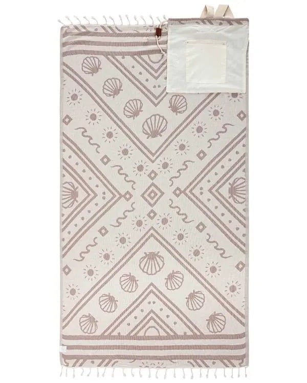 🏖️ 2026 HOT SALE |🌿 Eco-Friendly 2-in-1 Organic Cotton Beach Towel Bag™ | Sustainable Summer Essential 🌊-CU