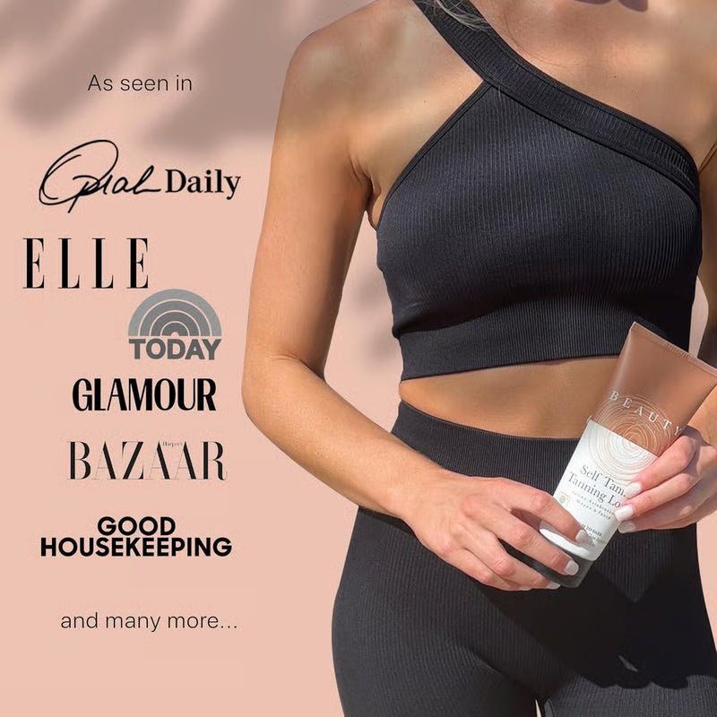 🌞 Get the Ultimate Sunless Glow✨ Beauty by Earth Self Tanner Lotion – For a Natural, Streak-Free Tan-CU