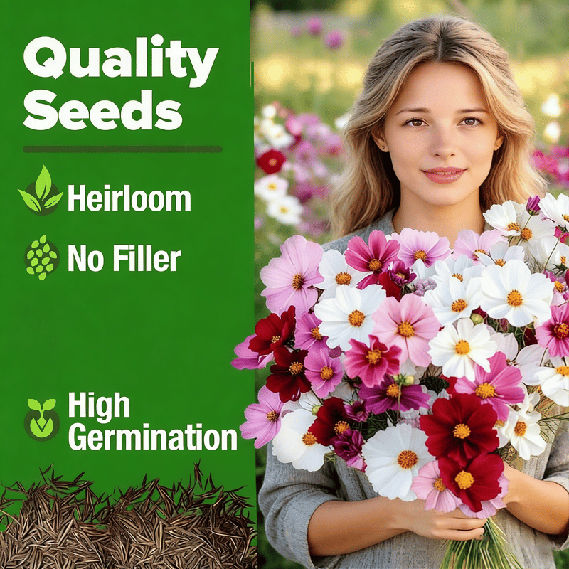 🔥Zinnia Seeds - Pure Seeds - No Filler - Heirloom Flower Seeds