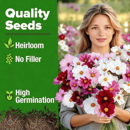 🔥Zinnia Seeds - Pure Seeds - No Filler - Heirloom Flower Seeds
