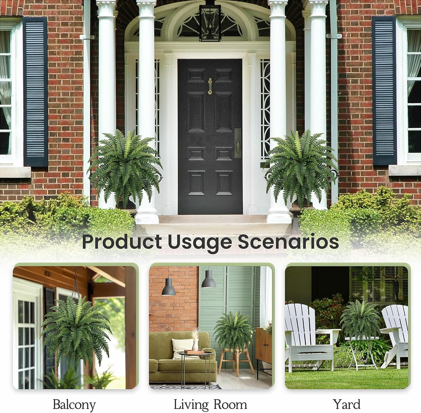 🎉Factory Direct Sales 70% Off ! - UV-Resistant Lifelike Artificial Boston Fern-CU