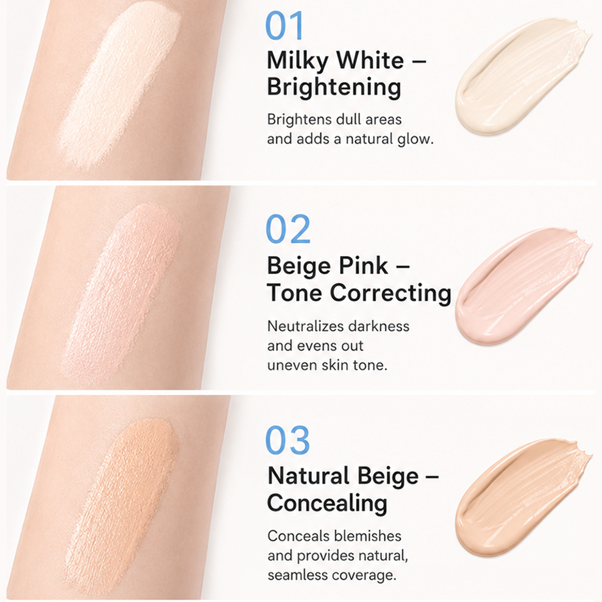 ✨ 2-in-1 Concealer & Powder Foundation 💕 | Full Coverage, Lightweight & Long-Lasting-CU