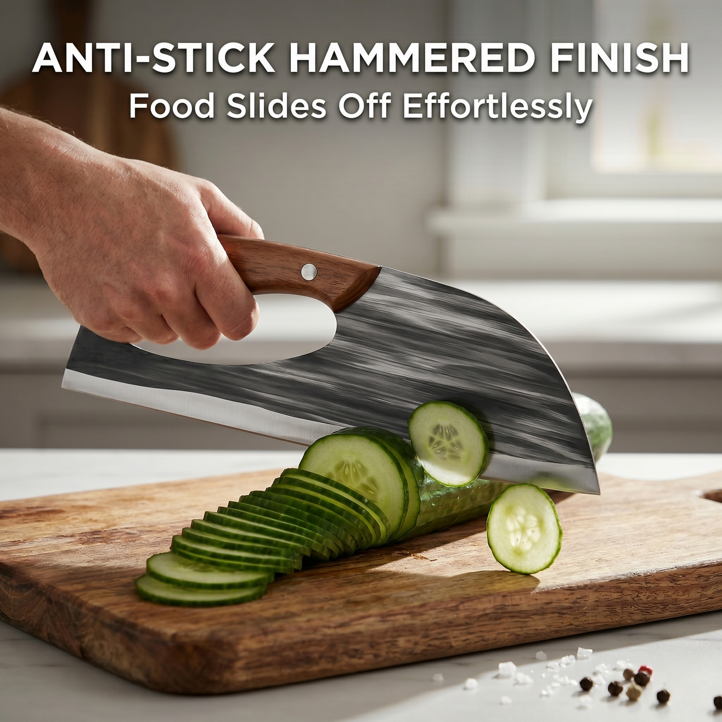 🔥LAST DAY 67% OFF🔥 Premium Hand-Forged Chef's Knife & Cleaver Set-CU