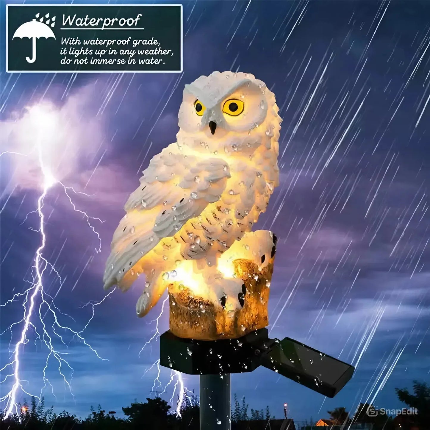 🔥Last Day Special 62% OFF🔥 Waterproof Solar Owl Light-CU