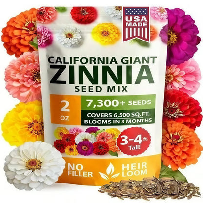 🌺Meet the Zinnia Seeds-the pure, filler-free seeds that turn a bare patch of soil into your own personal flower paradise-CU