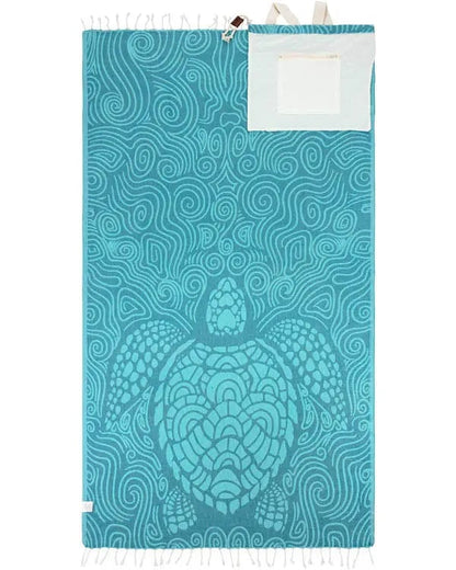 🏖️ 2026 HOT SALE |🌿 Eco-Friendly 2-in-1 Organic Cotton Beach Towel Bag™ | Sustainable Summer Essential 🌊-CU
