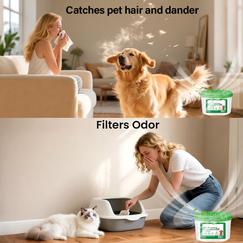 🔥2026 SALE - Home Pet Fur & Odor Removal Magic Box-CU