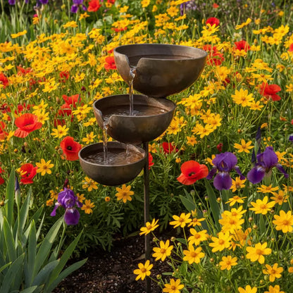 🔥Hot Sale🔥Bring Life Back To Your Garden – Rain Catcher Bird Bath 🌿🐦-CU