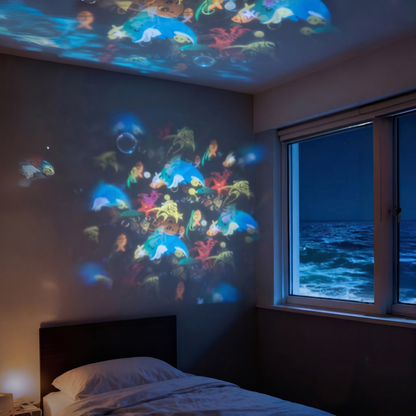 ✨ Rotating LED Projector with Dynamic Lighting Effect – Over 50,000 Sold! 🌀💞 Transform Your Space with Colorful Lights!-CU