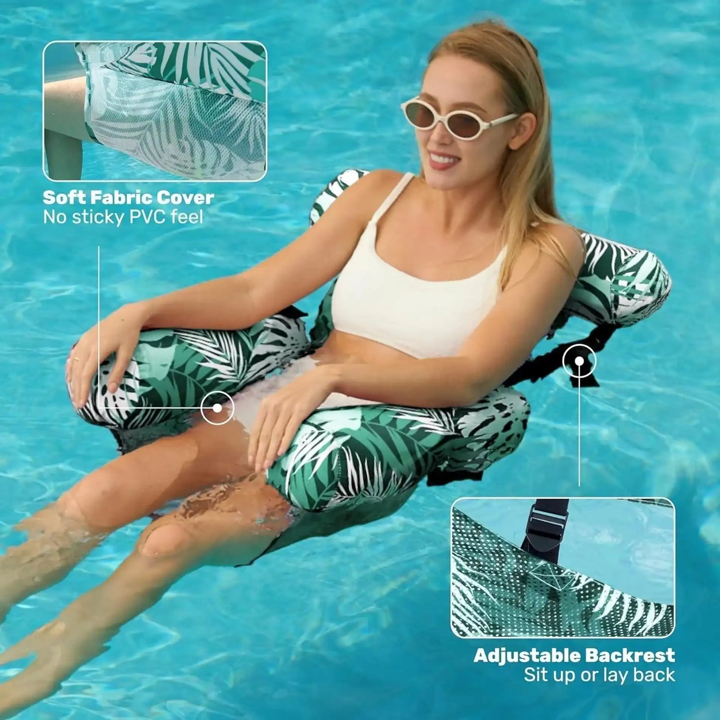 🏊LAST DAY 50% OFF!💺Inflatable Floating Chair – Comfortable, Stable & Perfect-CU