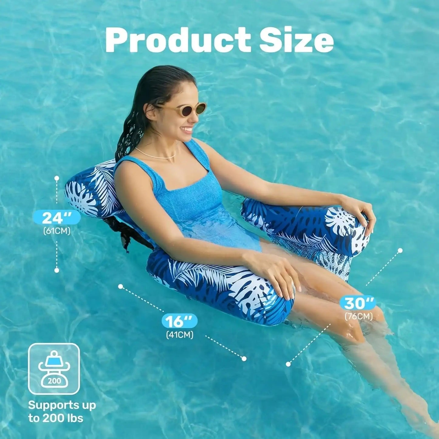 🏊LAST DAY 50% OFF!💺Inflatable Floating Chair – Comfortable, Stable & Perfect-CU