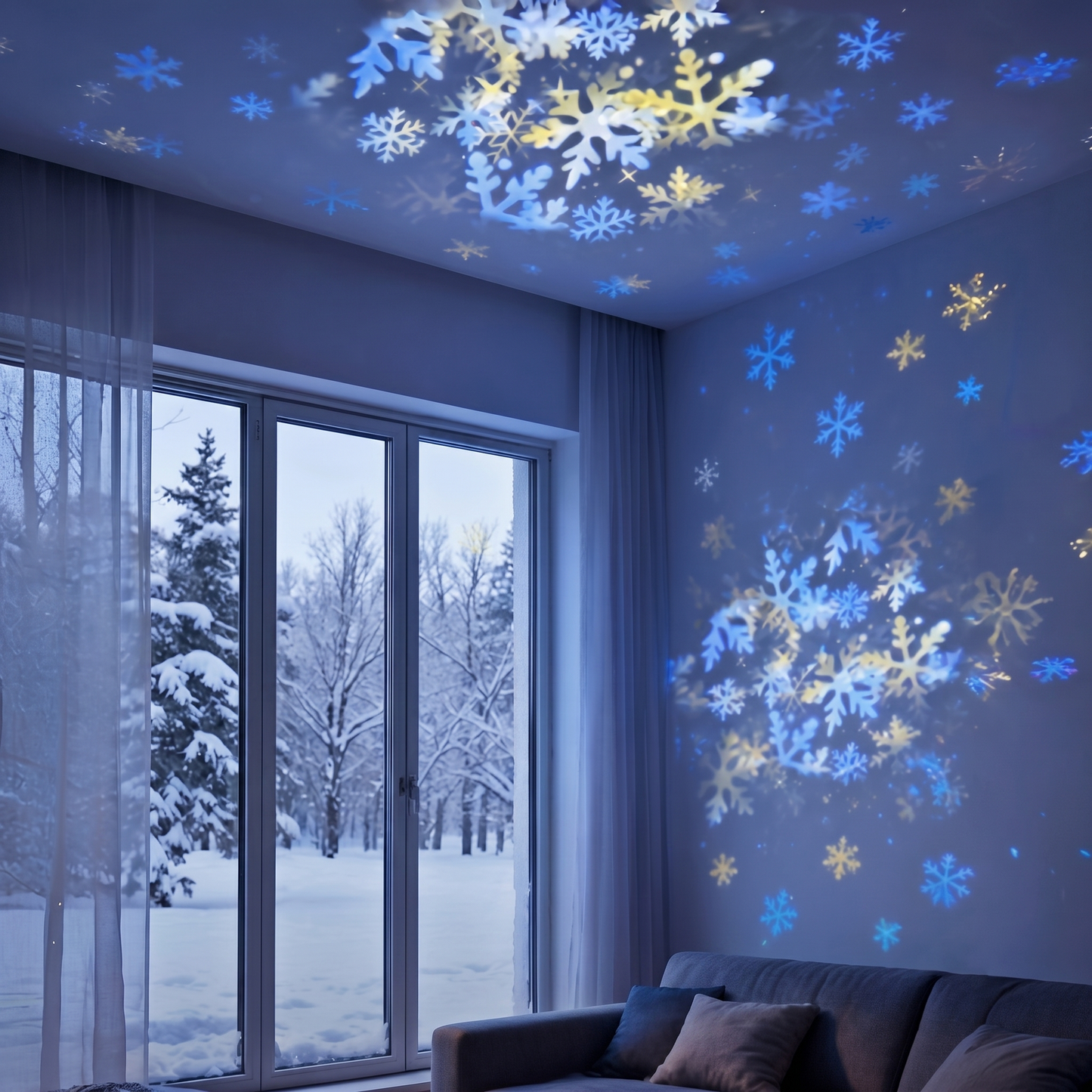 ✨ Rotating LED Projector with Dynamic Lighting Effect – Over 50,000 Sold! 🌀💞 Transform Your Space with Colorful Lights!-CU