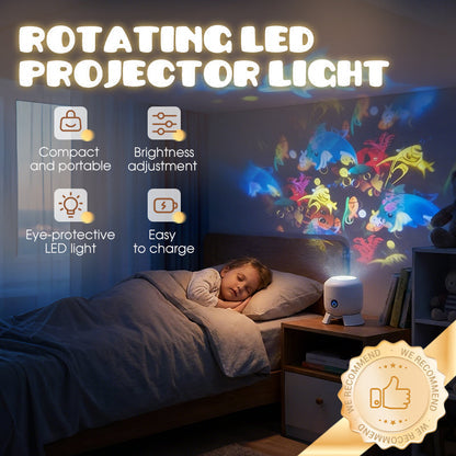 ✨ Rotating LED Projector with Dynamic Lighting Effect – Over 50,000 Sold! 🌀💞 Transform Your Space with Colorful Lights!-CU