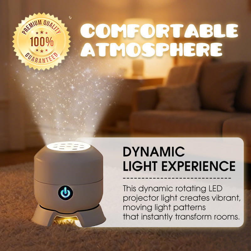 ✨ Rotating LED Projector with Dynamic Lighting Effect – Over 50,000 Sold! 🌀💞 Transform Your Space with Colorful Lights!-CU