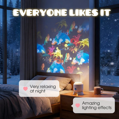 ✨ Rotating LED Projector with Dynamic Lighting Effect – Over 50,000 Sold! 🌀💞 Transform Your Space with Colorful Lights!-CU